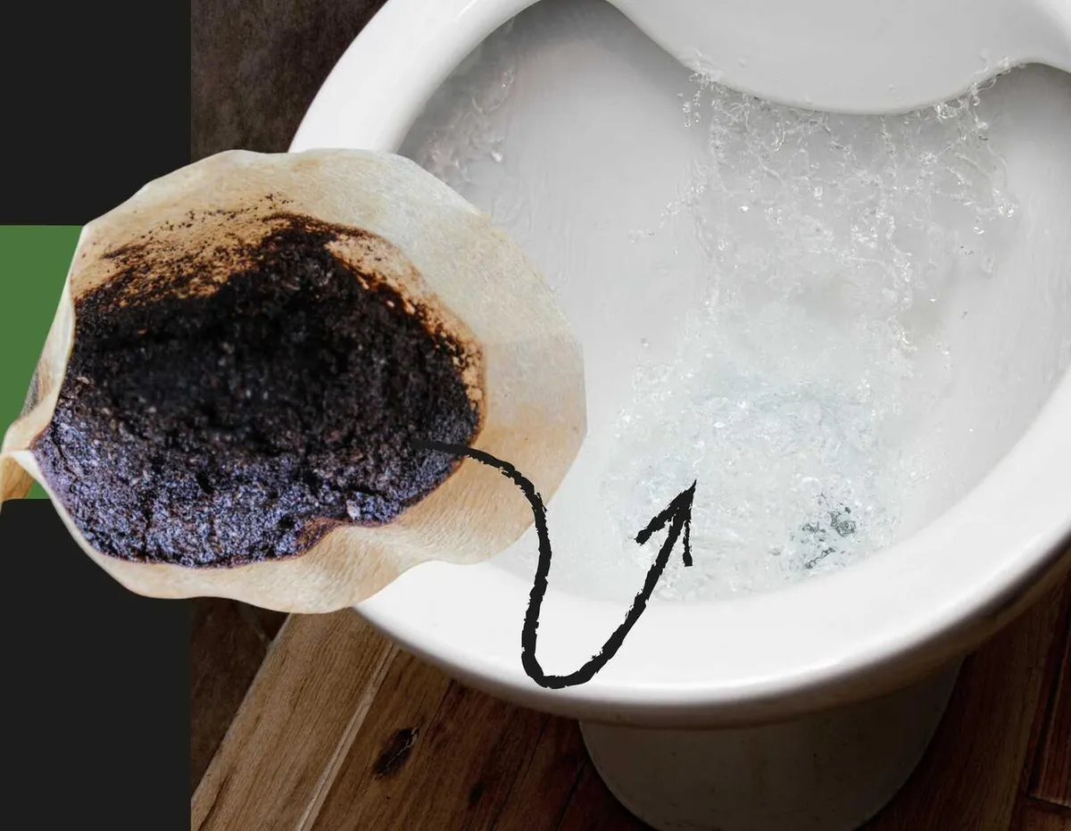 Kaffeesatz ins Klo? Ein Trend, der schnell nach hinten losgehen kann